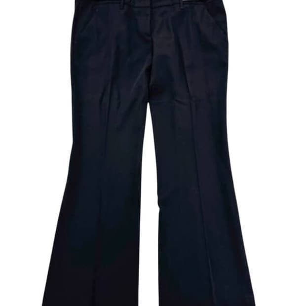 90s prada boot legged trousers