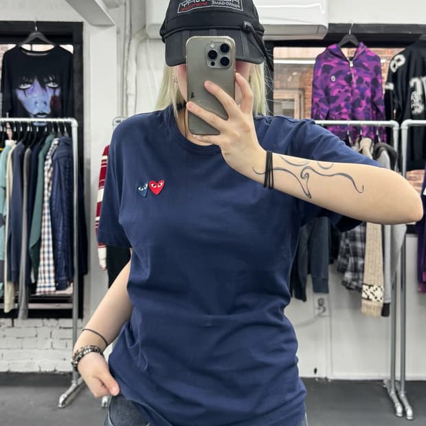 꼼데가르송 더블와펜 티셔츠