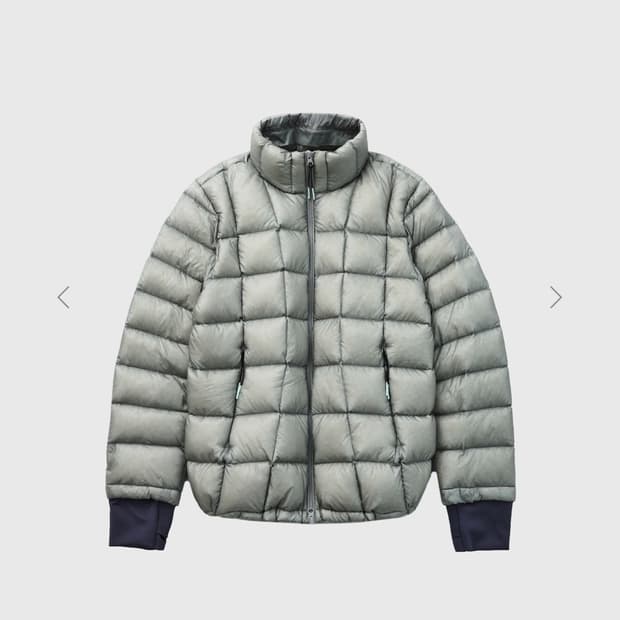 999휴머니티 모듈러 라이트 경량구스 패딩 그레이