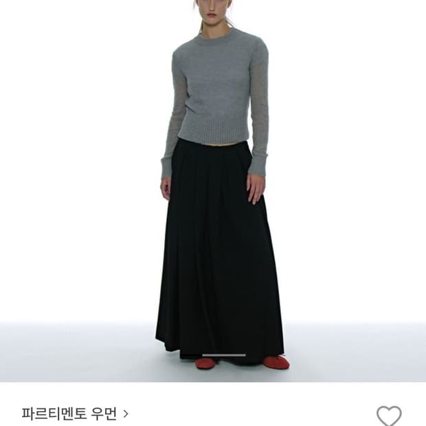 파르티멘토 우먼 블랙 롱 스커트