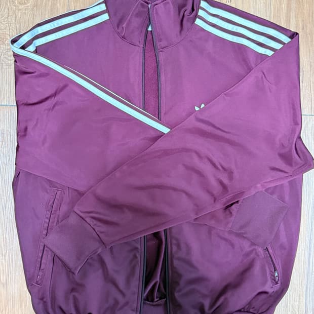 아디다스 아디컬러 클래식 파이어버드 트랙탑 마룬 버건디 S