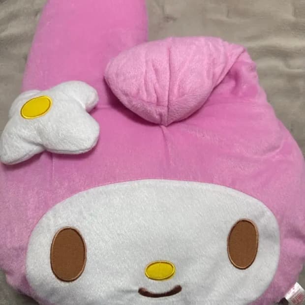 마이멜로디 대형쿠션 로즈보아 방꾸템 마멜템