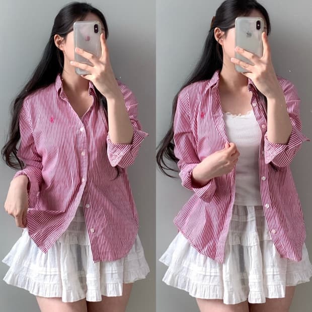 폴로 스트라이프 셔츠