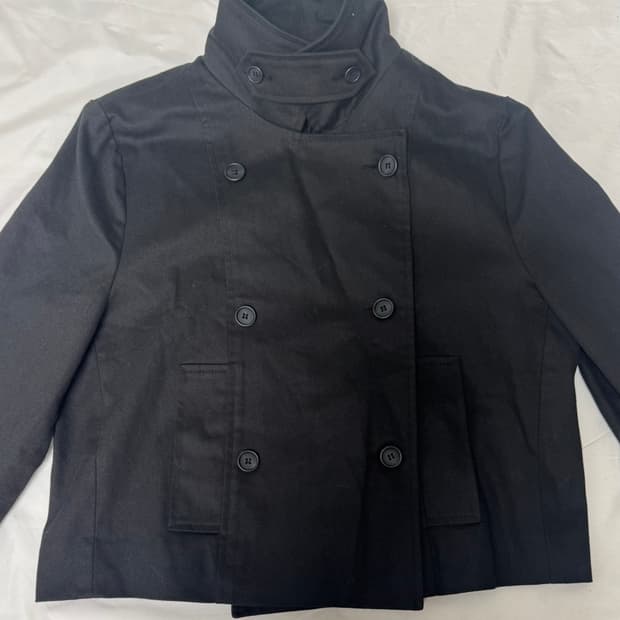 하이넥 트렌치 더블 자켓