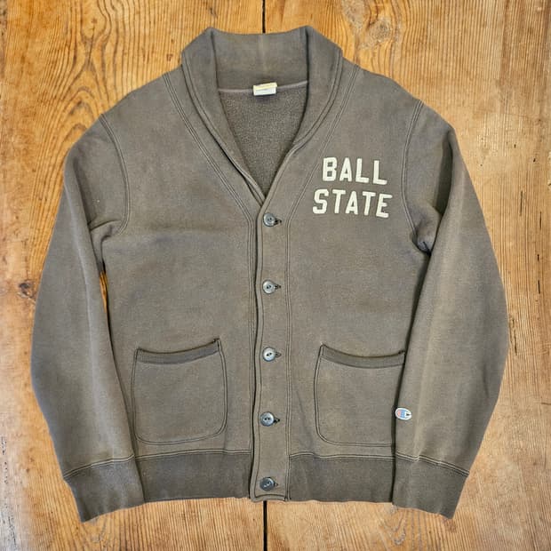 챔피언 코튼 쇼울 카라 가디건