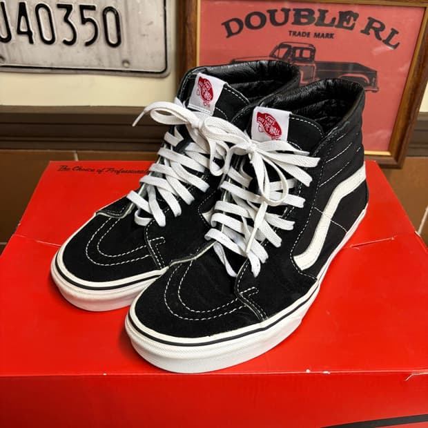 반스 SK8-HI 블랙 화이트 270