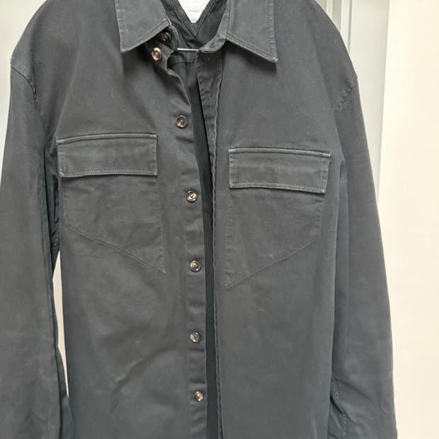 보테가 베네타 유니폼 블랙데님 셔츠 자켓 46