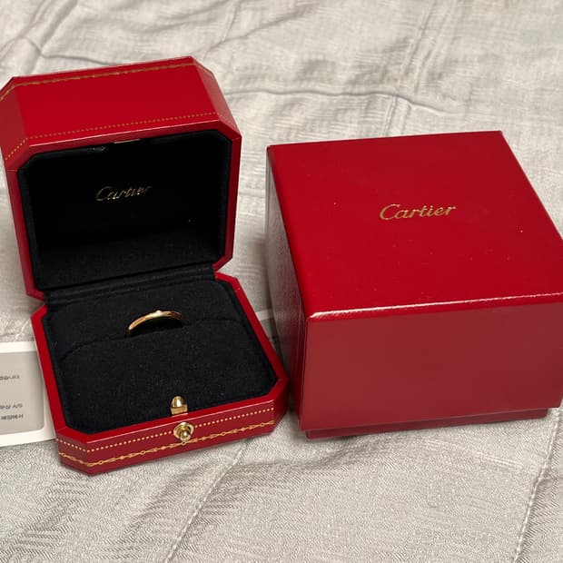 까르띠에 다이아 웨딩밴드