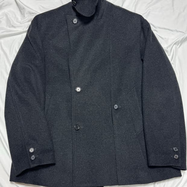 유스 24FW 피코트 차콜 그레이 M