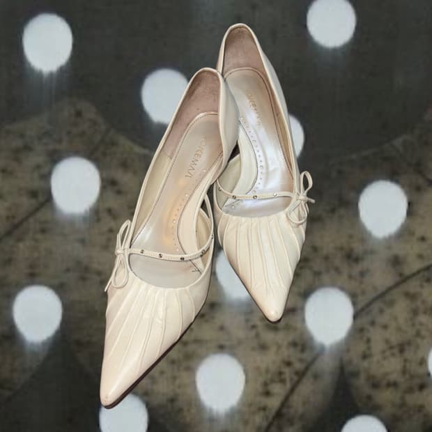 빈티지 리본 스틸레토 힐 (235)