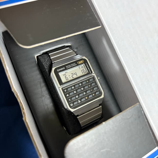 카시오 데이터뱅크 CA500WE 풀박스,보증서