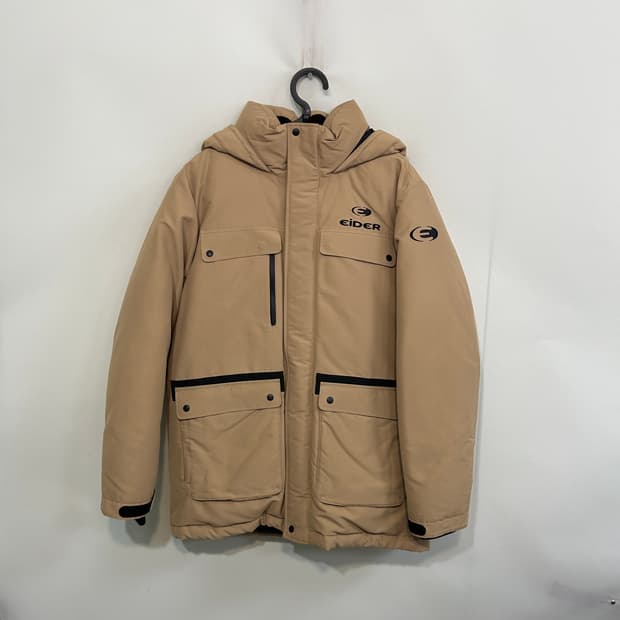 아이더 남성 구스다운 패딩 100 베이지 상태최상