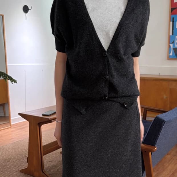 띠어리 캐시미어 가디건