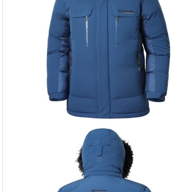 M)컬럼비아 티타늄 구스 대장 패딩