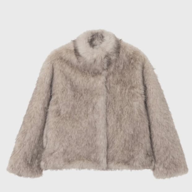 모노하 퍼자켓 fur half jacket