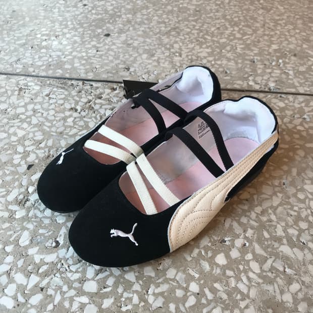 PUMA Ballet Flat Shose Black & White