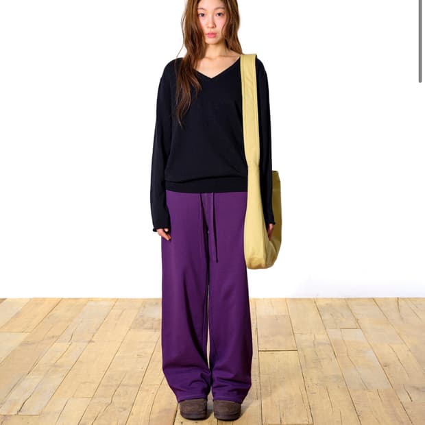 코이세이오 038 SOFT SWEAT PANTS PURPLE M