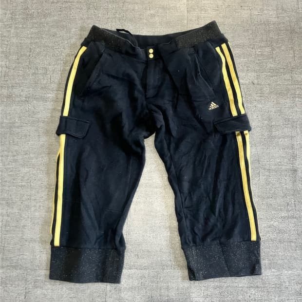Adidas 아디다스 핀터깔y2k 대대장 글리터 6부 카고팬츠