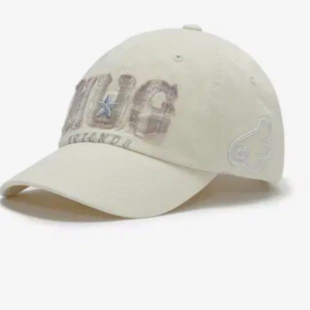 허그유어스킨 허그 프렌즈 캡 크림 모자