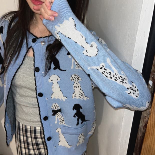 김아홉 퍼피가디건 판매합니다