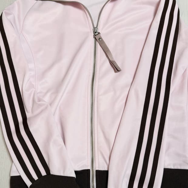 아디다스 브라운 핑크 져지