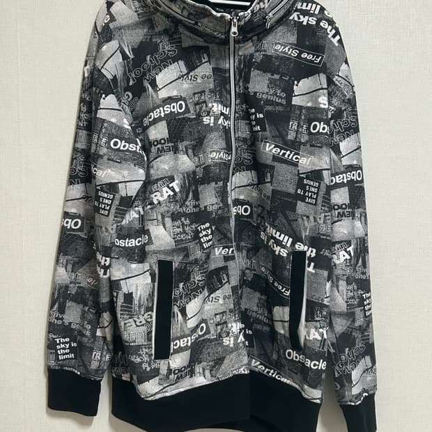 Raton labreur 빈티지 y2k 레터링 하이넥 자켓