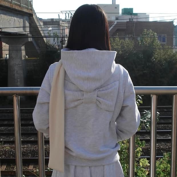 체메씨 보우 후디 후드 집업 BOW HOODIE