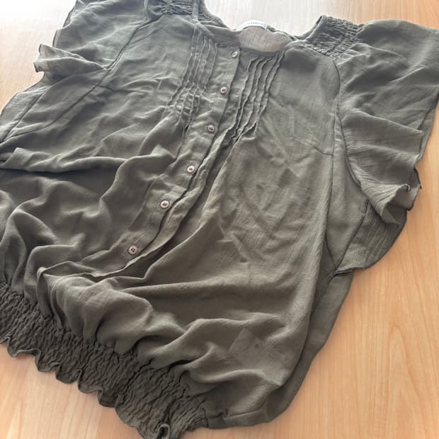 “말차아기천사강림” 녹차좋아하는너드 모리블라우스 청순y2k중티걸들모여!