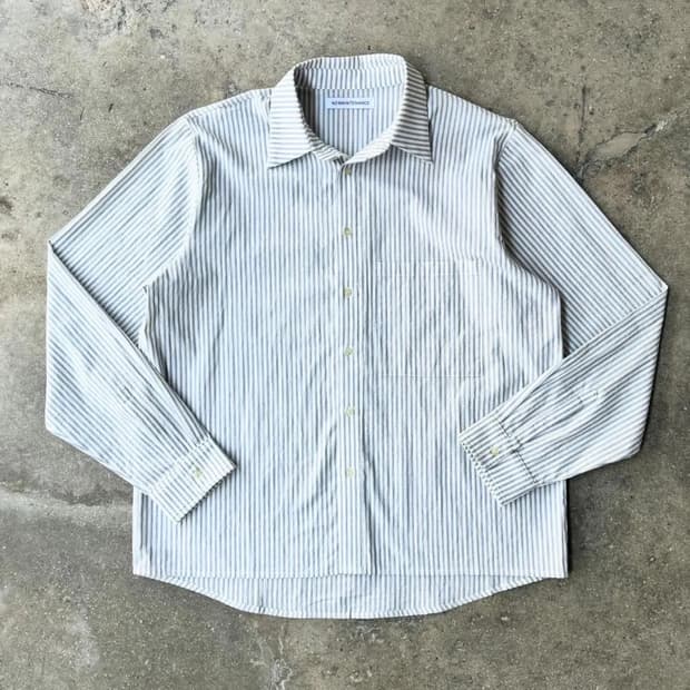 no maintenance 옥스퍼드 스트라이프 도비 셔츠 M