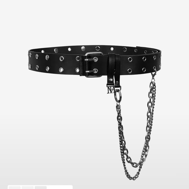 트리밍버드 Evalet Chain Belt [ Black ]