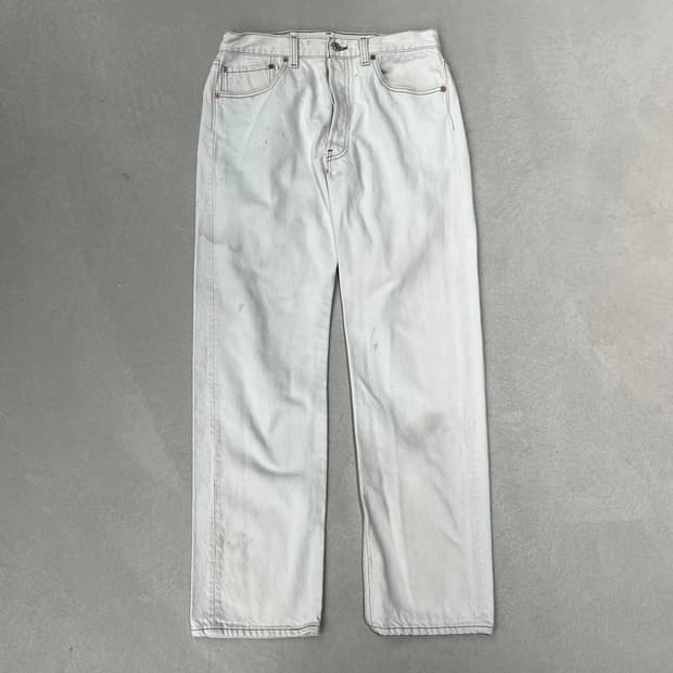 usa 리바이스 501 화이트 데님 s08912