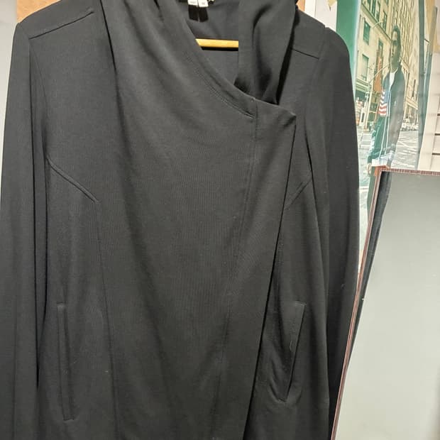 헬무트랭 사선집업 후디드 자켓