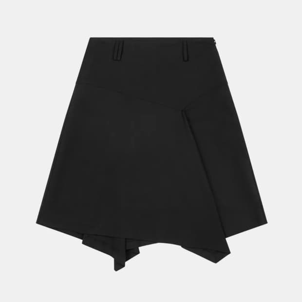 오헤시오 ASYMMETRIC FLARE SKIRT