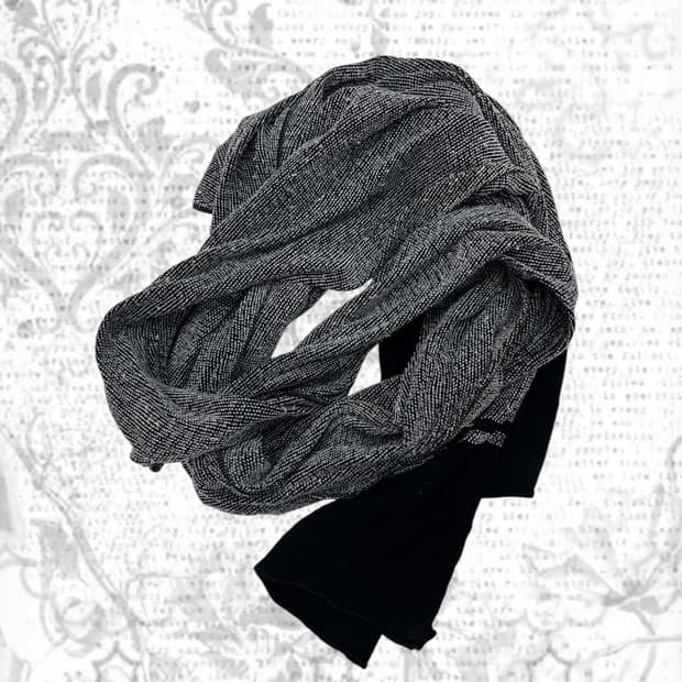 small dot pattern scarf