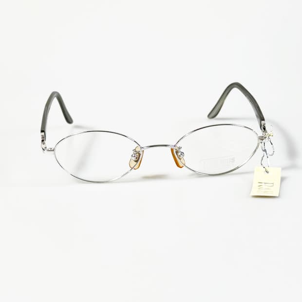 R&B EYEWEAR 실버 메탈 슬림 오벌 프레임 빈티지 안경