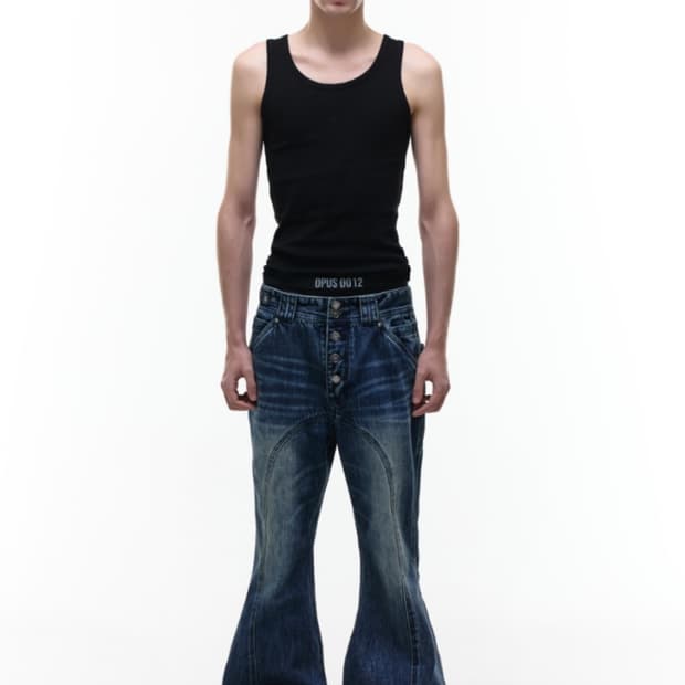 Op. 09 HAZE FLARE DENIM PANTS INDIGO