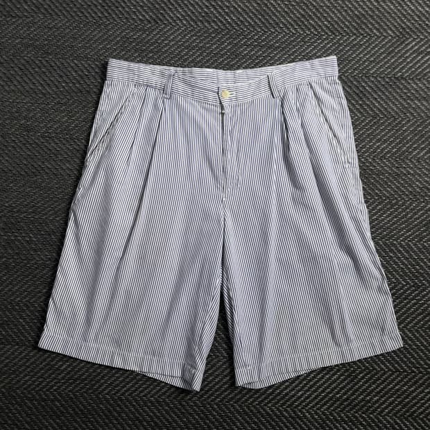 라코스테 스트라이프 치노 버뮤다 팬츠o 4183