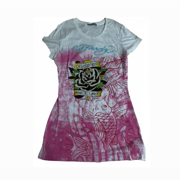 에드하디 핑크 프린팅 원피스