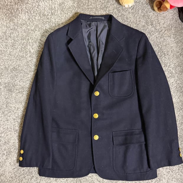 제이프레스 울 금장 블레이저