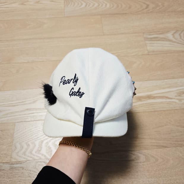 [56] 파리게이츠 여성 골프 밍크 모자 헌팅캡