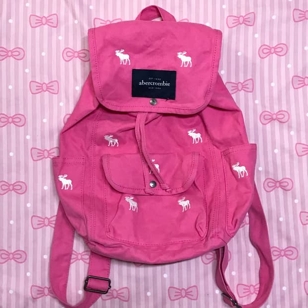 아베크롬비 가방 핑크 백팩