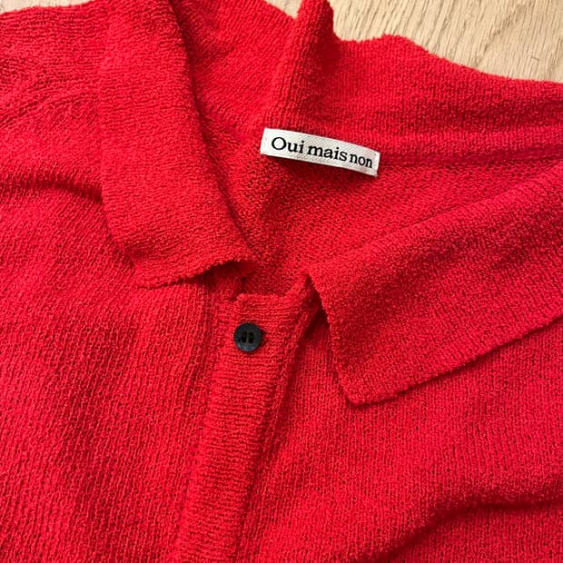 oui mais non 반팔 니트