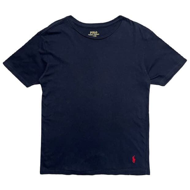 RALPH LAUREN 여성용 포니 클래식 반팔 티 블랙 XL