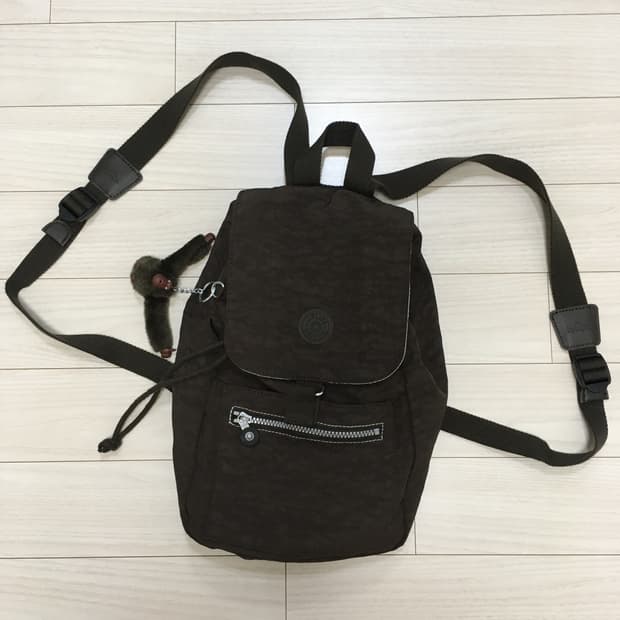 키플링 미니 백팩 브라운 