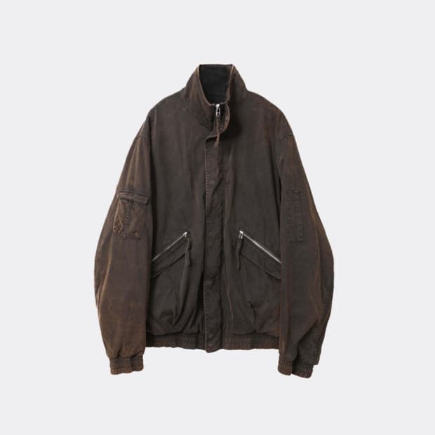 999휴머니티 어드벤처 다이드 봄버 자켓 브라운