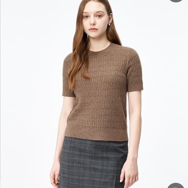 클럽모나코 2023 캐시미어 립 니트 XS사이즈