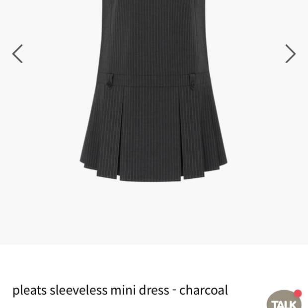 드파운드 pleats sleeveless mini dress