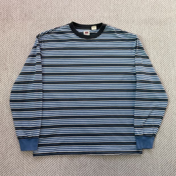 리바이스 멀티스트라이프 긴팔 롱슬리브 