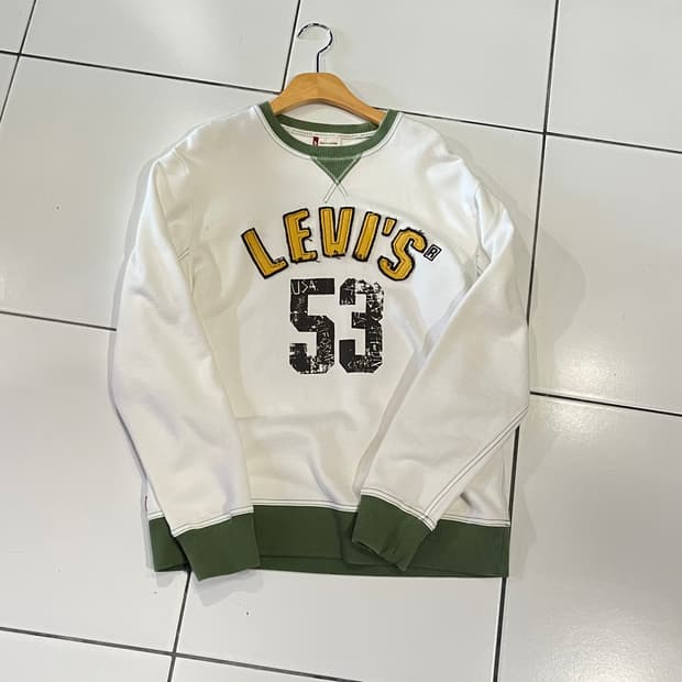 리바이스 빈티지 배색 맨투맨 M