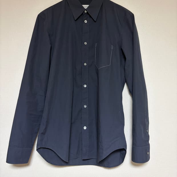 마르지엘라 백스티치 포플린 셔츠 